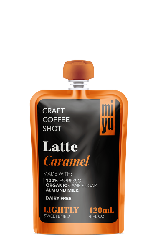 miyu Coffee Latte Shot - Caramel 12 Pack