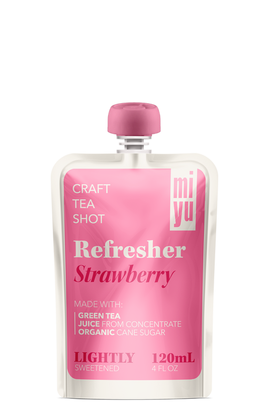 miyu Green Tea Refresher - Strawberry 12 Pack
