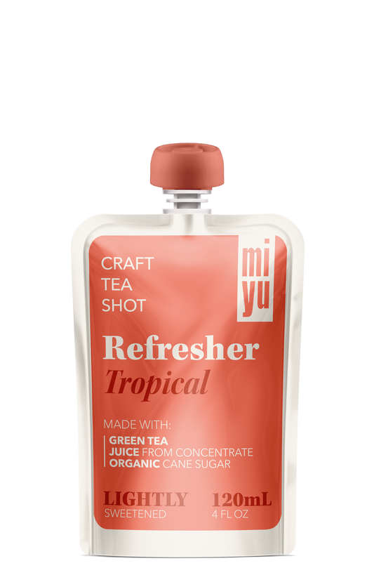 miyu Green Tea Refresher - Tropical 12 Pack