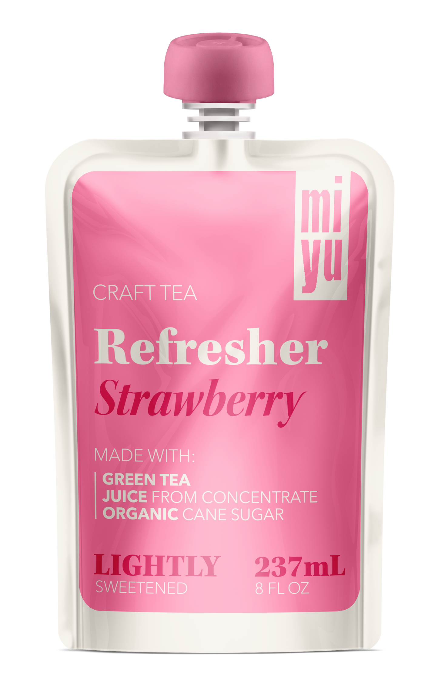 miyu Green Tea Refresher - Strawberry 6 Pack